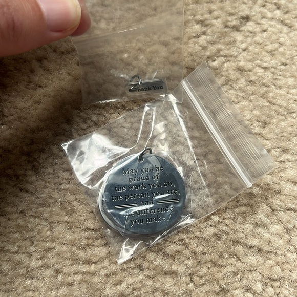 Silver Inspirational Appreciation Key Chain - Picture 6 of 9